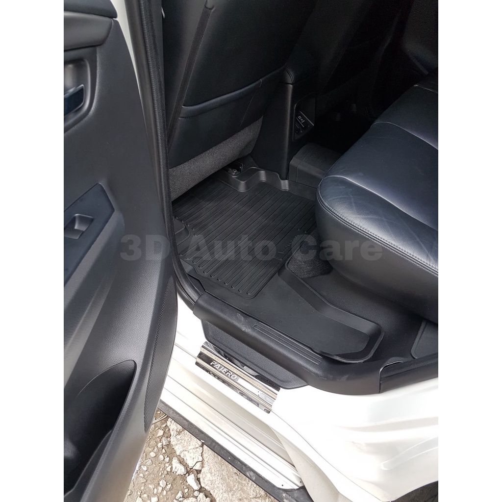 ตรงรุ่น Mitsubishi New Pajero 2015-2024 ผ้ายางปูพื้น ยกขอบ  (5ชิ้นแถว1-2) พรมยางปูพื้นยกขอบเข้ารูป - รูปที่ 2