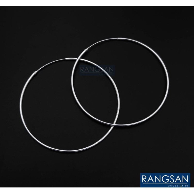 ต่างหูกลมใหญ่ ต่างหูห่วงเงิน เงินแท้92.5% ต่างหูวงใหญ่ ต่างหูวงกลมใหญ่ ต่างหูเงินแท้92.5% ต่างหูแฟชั