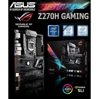 Mainboard INTEL ASUS STRIX Z270H GAMING (Socket 1151) มือสอง พร้อมส่ง แพ็คดีมาก!!! [[[แถมถ่านไบออส]]]