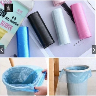 ถุงขยะ พกพา ถุงขยะแบบม้วน 50 ใบ