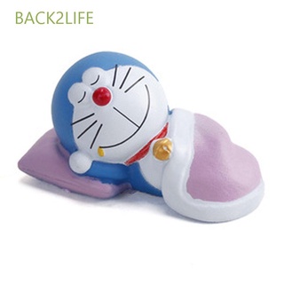 BACK2LIFE Birthday Gift Sleeping Doraemon Collection Car Ornaments Action Figure Anime For Children Cartoon Cake Decoration Model Doll Figure Toys/Multicolor