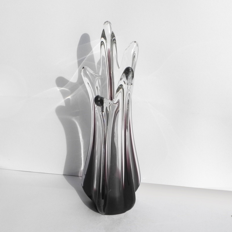 murano.thing แจกันเป่าแก้วปากหยัก