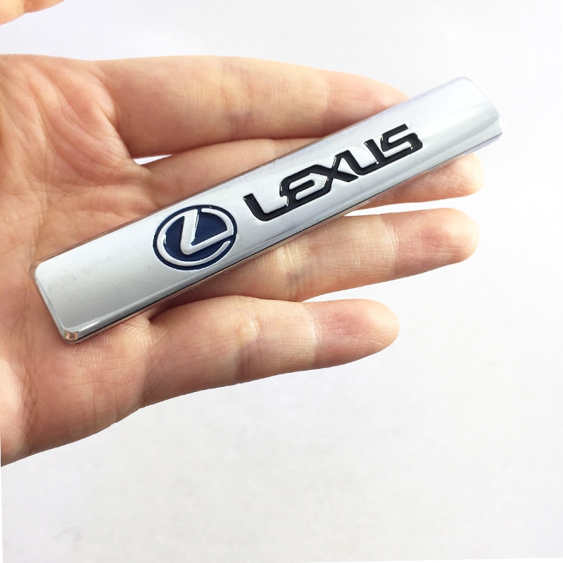 1 x Metal LEXUS Logo Car Auto Decorative Side Fender Back Emblem Badge Sticker Decal LEXUS