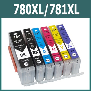 Canon PGI 780 CLI 781 หมึก PGI 780XL CLI 781XL ดำ PGI 780 XL CLI 781 XL ตลับหมึกรีฟิลสำหรับ TS8270 TS8370 TS6370 TS8170