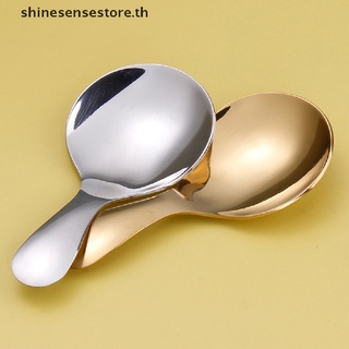 Shine ช้อนกาแฟ ชา ไอศกรีม สเตนเลส ด้ามจับสั้น น่ารัก สําหรับเด็ก TH