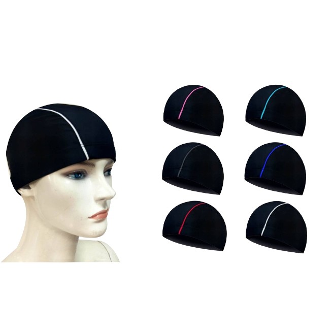 🧢🧢 หมวกว่ายน้ำผู้ใหญ่ ผ้าแห้งเร็ว ใส่ได้ทั้งผู้ชายและผู้หญิง เด็กโตก็ใส่ได้ 01 พร้อมส่ง