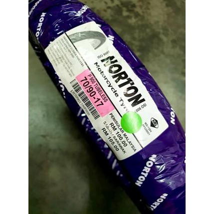 NORTAN TAYAR TUBELESS P900 70/90-17 & 80/90-17