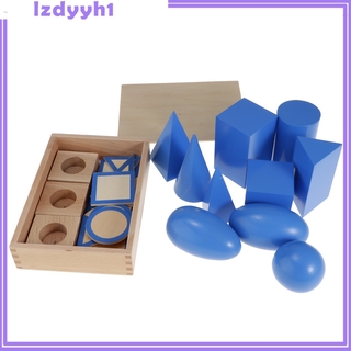 JoyDIY  Wooden Montessori Mathematics Material - Geometric Solids