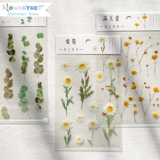 Flowertree สติกเกอร์ ลายดอกไม้ สำหรับตกแต่งสมุด ไดอารี่ 1 ชิ้น