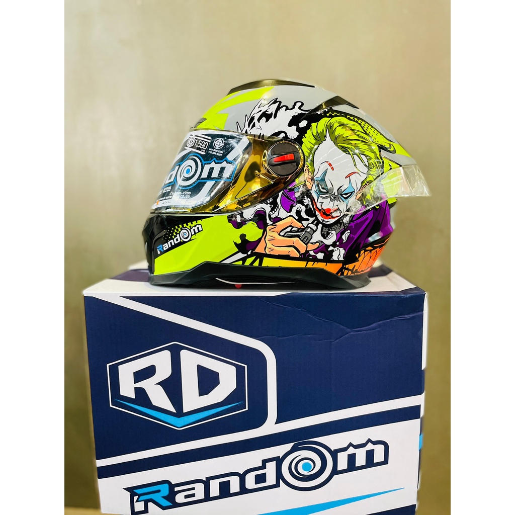 หมวกกันน็อค/RANDOM-CZR-BTสีเทาแลมโบ ลาย4