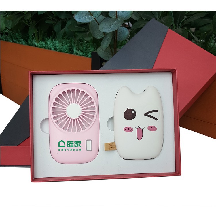 สมบัติของขวัญที่กำหนดเองLOGOกิจกรรมขององค์กรที่ระลึก Power Bank ชุดกล่องของขวัญที่กำหนดเองส่งของขวัญพนักงาน
