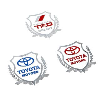 Trd สติกเกอร์โลหะ รูปตราสัญลักษณ์ TOYOTA สําหรับตกแต่งรถยนต์