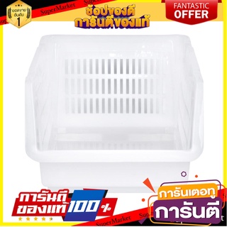 ชั้นวางของอเนกประสงค์ซ้อนได้ NEW LOOK SH-113 สีขาว ตะกร้าใส่ของในครัว STACKABLE SCOOP BASKET NEW LOOK SH-113 WHITE