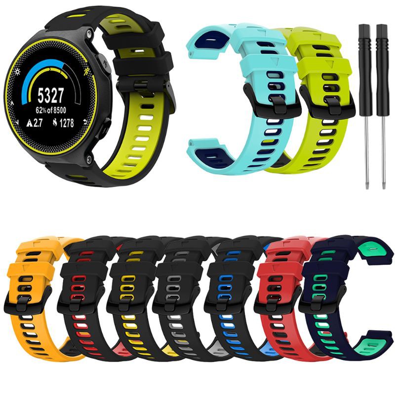 Namax สายนาฬิกาข้อมือซิลิโคนสําหรับ Garmin - Forerunner 735 Xt / 220 / 230 / 235