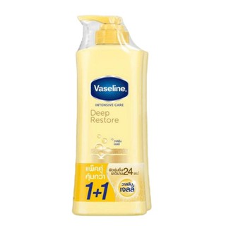 ( 300  ml X 2 ขวด )  Vaseline Deep Restore Lotion Yellow 300 ml *2