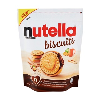 🚚💨พร้อมส่ง Nutella Buscuit นูเทลล่า บิสกิตคุกกี้สอดไส้ ครีมช็อคโกแลตนูเทลล่า 304g.