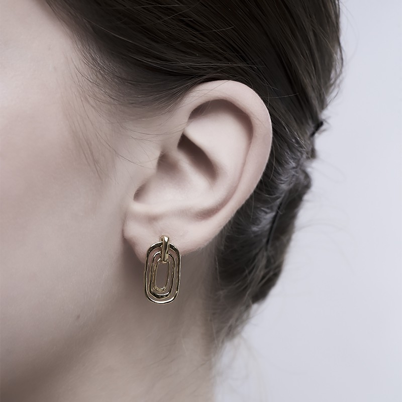 Maya - ต่างหูเงิน 925 ต่างหูชุบทอง 18k โดย AR Signature