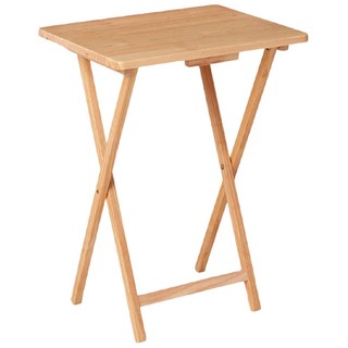 Multipurpose table FOLDING TABLE PJ WOOD NATURAL Multipurpose furniture Home &amp; Furniture โต๊ะอเนกประสงค์ โต๊ะพับไม้ยางพา