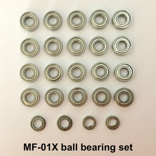 MF-01X metal sealed ball bearing set ชุดลูกปืนแบริ่งซีลเหล็กสำหรับชุดคิท TAMIYA MF-01X