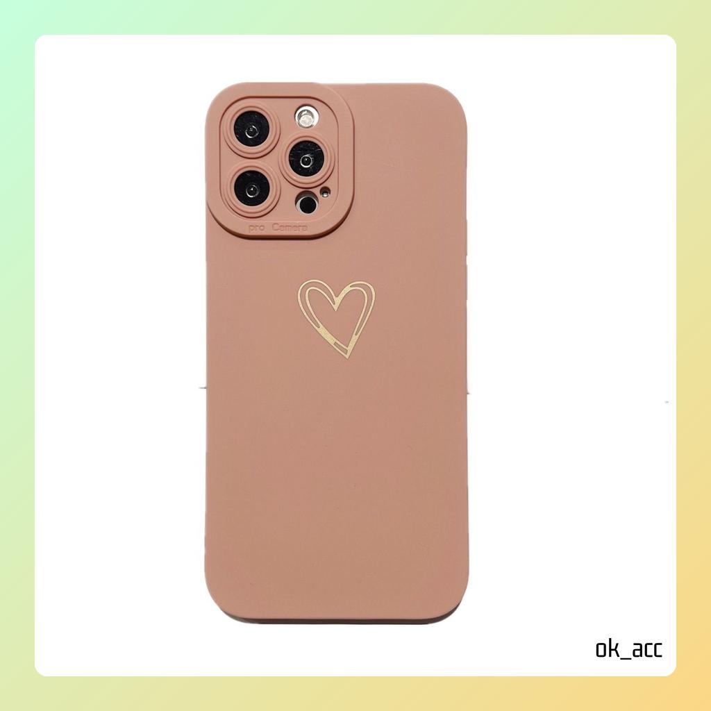 ขาย CC13 Love Motif Softcase สําหรับ Oppo A1K A11k A12 A15 A15s A16 A16e A16k A17 A17e A3S A31 A33 A