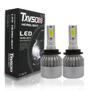 D2S D4S T2 หลอดไฟหน้ารถ LED ไดมอนด์ไวท์ไลท์ ลำแสง 6000K