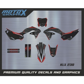 sticker decal สติกเกอร์ติดรถมอเตอร์ไซค์วิบาก รุ่น KLX230
