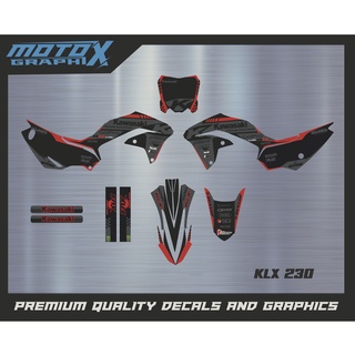 sticker decal สติกเกอร์ติดรถมอเตอร์ไซค์วิบาก รุ่น KLX230