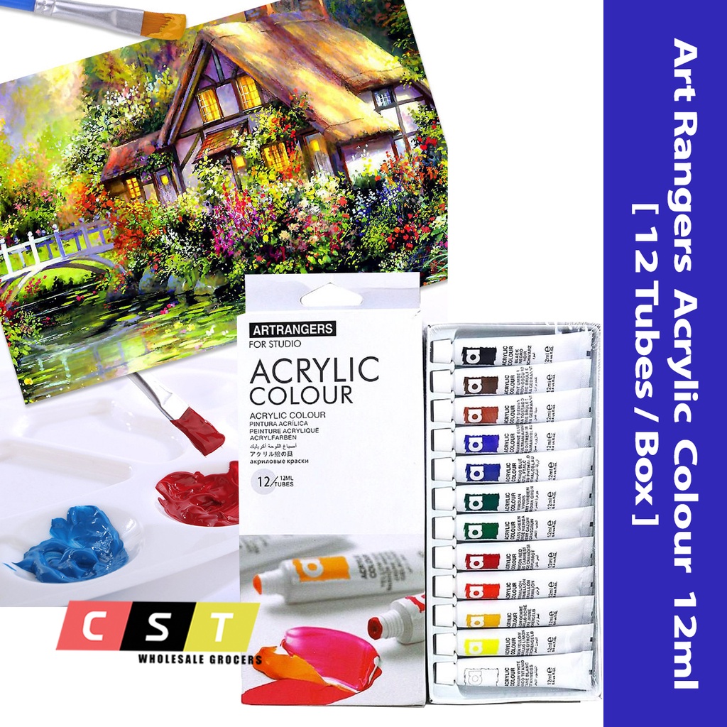 Art Rangers Acrylic Colour 12ml [12 หลอด/กล่อง]