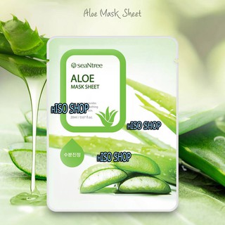 Aloe Mask Sheet มาร์กหน้า สูตรว่านหางจระเข้ ช่วยเพิ่มความชุ่มชื่นให้กับผิว ซึมซาบเข้ากับผิวอย่างล้ำลึก