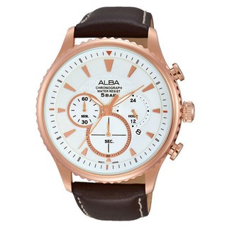 ﻿นาฬิกา ALBA Sport Chronograph Gent AT3864X1-pinkgold