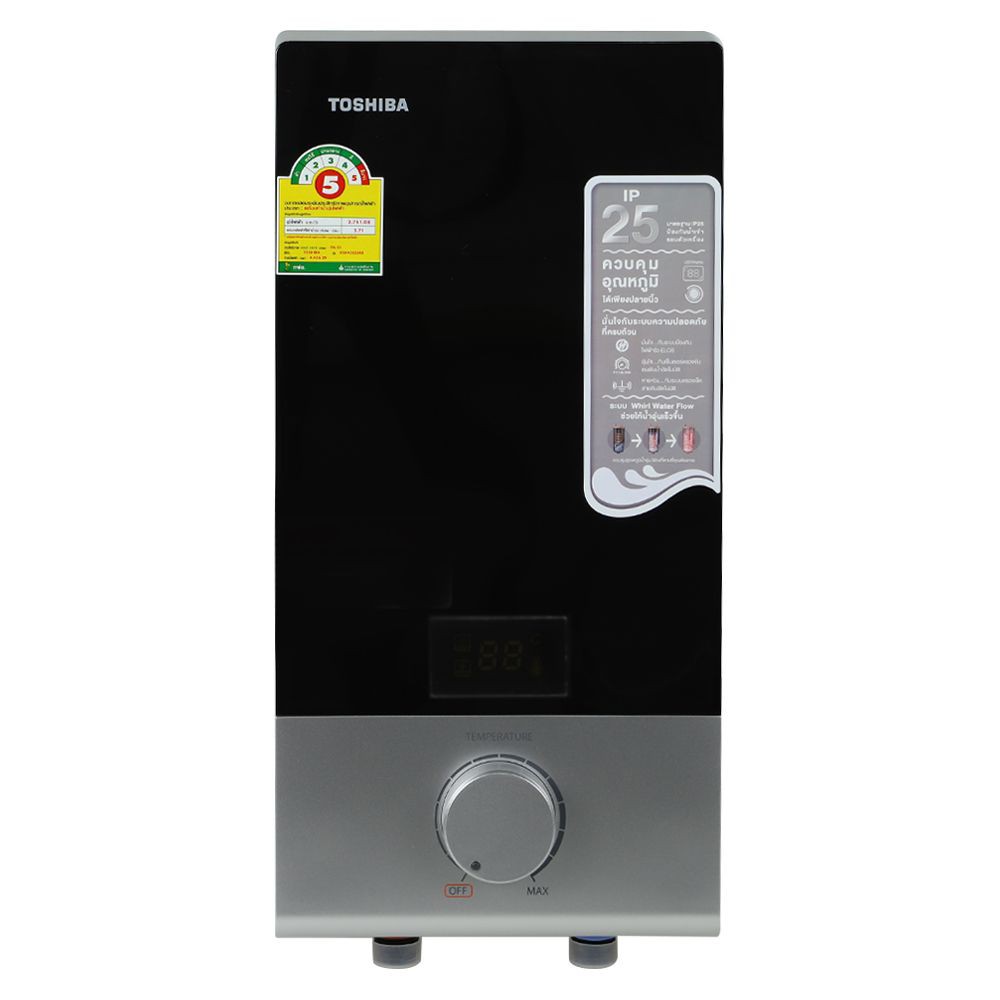 Water heater SHOWER HEATER TOSHIBA DSK45ES5KB 4500W BLACK Hot water heaters Water supply system เครื่องทำน้ำอุ่น เครื่อง