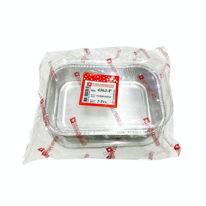 Star Product 4363-P ภาชนะอลูมิเนียมฟอยล์ / ถ้วย 1 แพ็ค บรรจุ 5 ชิ้น