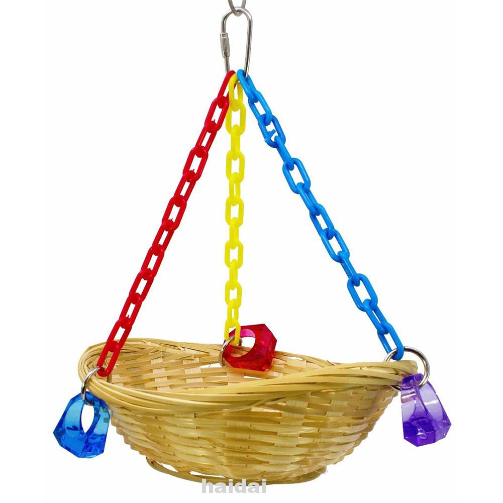 Colorful For Parrot Fun Play Quick Link Safe Hanging Bird Toy haidai