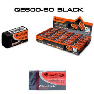 ยางลบก้อนดำ Quantum QE600-50 Black (กล่อง50ก้อน)