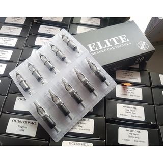 เข็มสักยี่ห้อ Elite เฉพาะเข็มลงเงาหน้าโค้ง เข็มสักยี่ห้ออีลิต เข็มฮ็อค