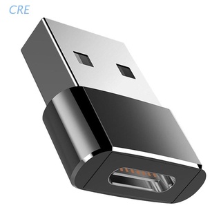 Cre อะแดปเตอร์แปลงสายชาร์จ Usb Type A ตัวผู้ เป็น Usb Type c ตัวเมีย Type-c สําหรับ ipho