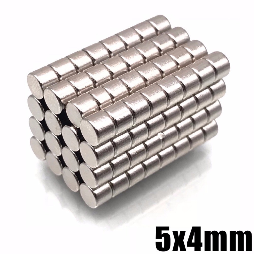 5ชิ้น แม่เหล็กนีโอไดเมียม 5x4มิล Magnet Neodymium 5x4mm แม่เหล็กแรงสูง 5*4mm แม่เหล็ก กลมแบน อุปกรณ์สำหรับงาน DIY