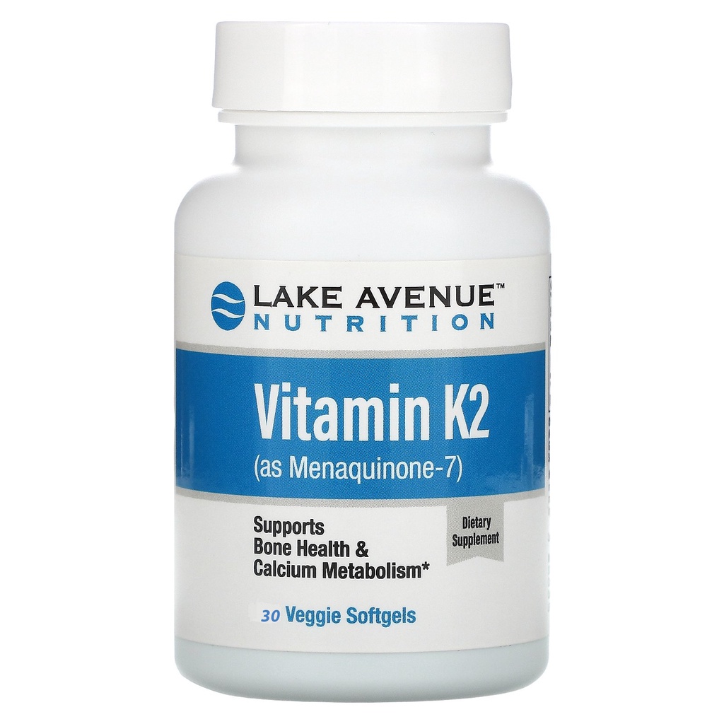 < พร้อมส่ง> Vitamin K2 Mk 7 วิตามินเค2 (as Menaquinone-7) Lake Avenue Nutrition 50 mcg