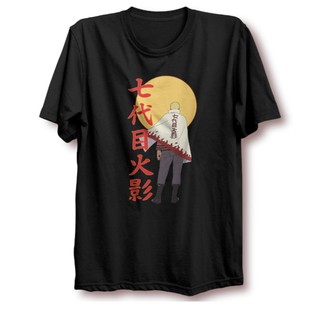 เสื้อยืดแขนสั้น พิมพ์ลายการ์ตูนนารูโตะ Hokage 30s สีดํา สําหรับผู้ชาย ผู้หญิง ไซซ์ M L XL XXL XXXL