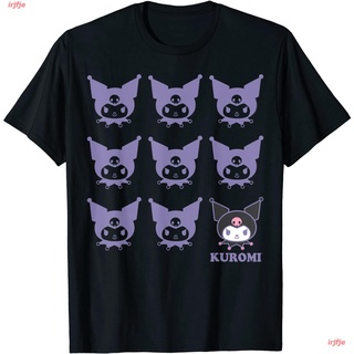 【hot sale】irjfje ไตล์เกาหลี เสื้อยืดแฟชั่นเกาหลีสำ Kuromi Real T-Shirt หรับผู้ชายและผู้หญิง Kuromi ภาพการ์ตูน ดพิมพ์ลาย