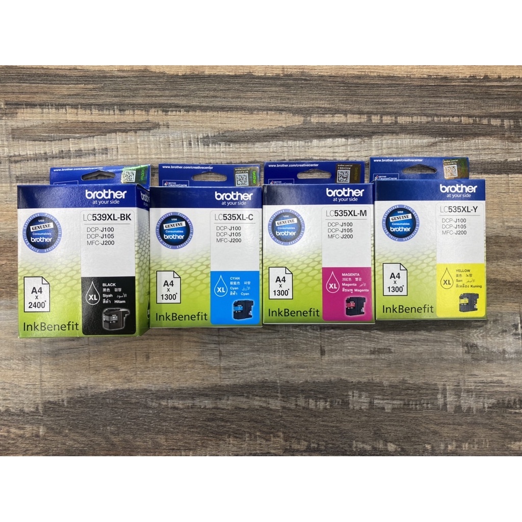 หมึกอิงค์เจ็ท สีดำ Brother LC-539XL,535XL