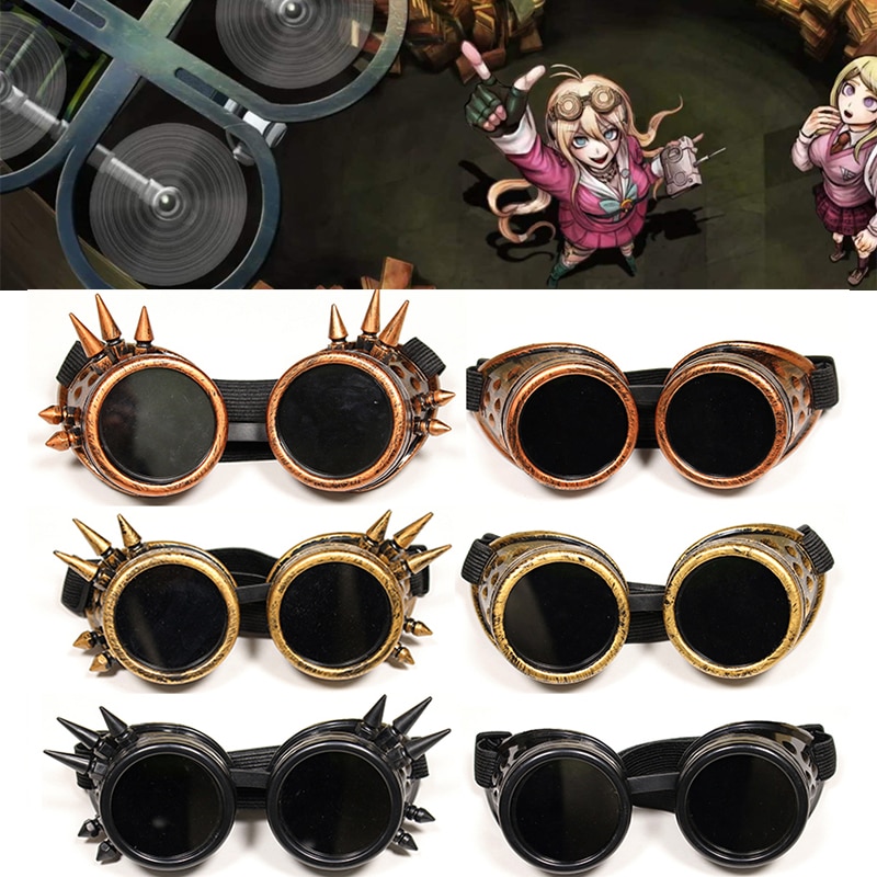 Danganronpa V3 Iruma Miu แว่นตาคอสเพลย์ Danganronpa V3 Iruma Miu Cosplay glasses Prop Gothic Cosplay