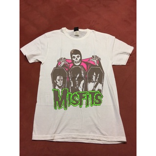 Gildan เสื้อยืดผ้าฝ้าย 100% พิมพ์ลายโลโก้ Misfits Evilive 1980S สไตล์วินเทจ สําหรับผู้ชายSize S-5XL