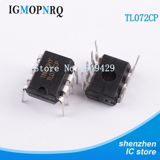 ใหม่ แอมป์ขยายเสียงต่ํา TL072CP DIP8 TL072 อินพุต JFET 10 ชิ้น
