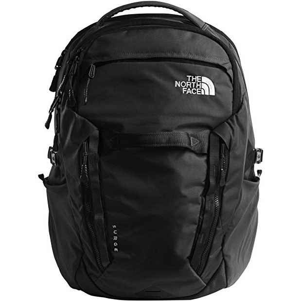 The North Face  Surge  ll รุ่นใหม่ล่าสุด   กระเป๋าเป้สะพายหลัง สีดำ