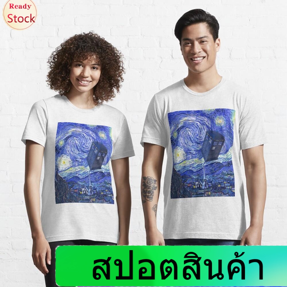 gothic เสื้อยืดกีฬา Van Gogh and The Doctor Essential T-Shirt Sports T-shirt