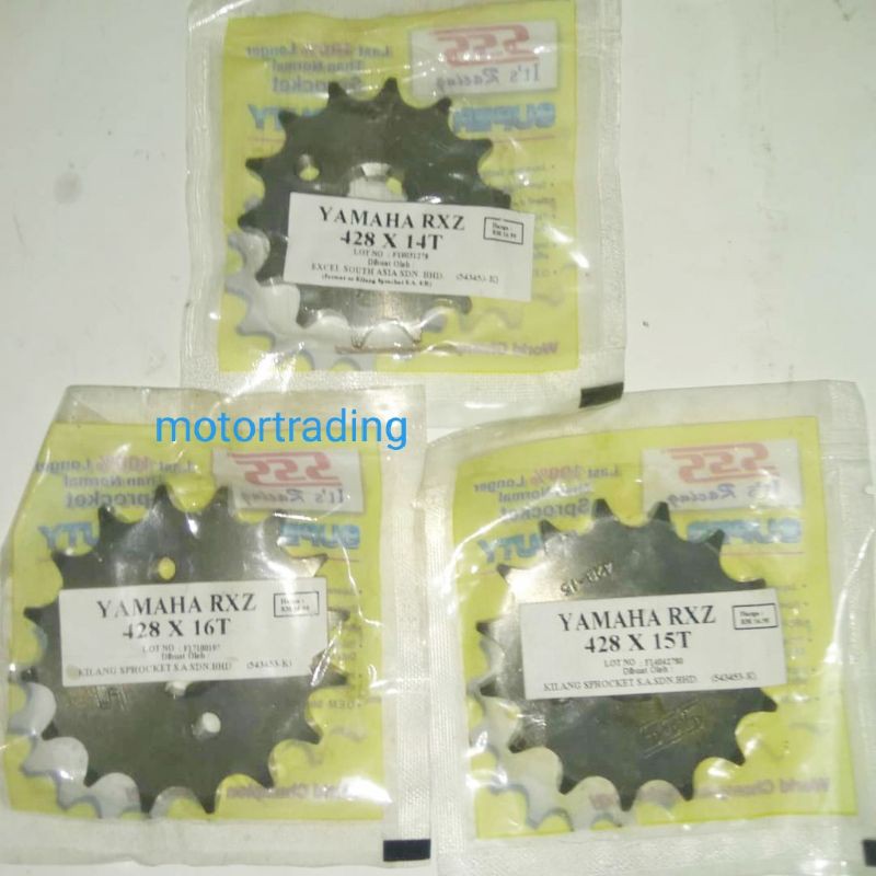 ( RXZ / LC135 ) SSS 428 FRONT SPROCKET 428 14T~16T SPOKET DEPAN YAMAHA