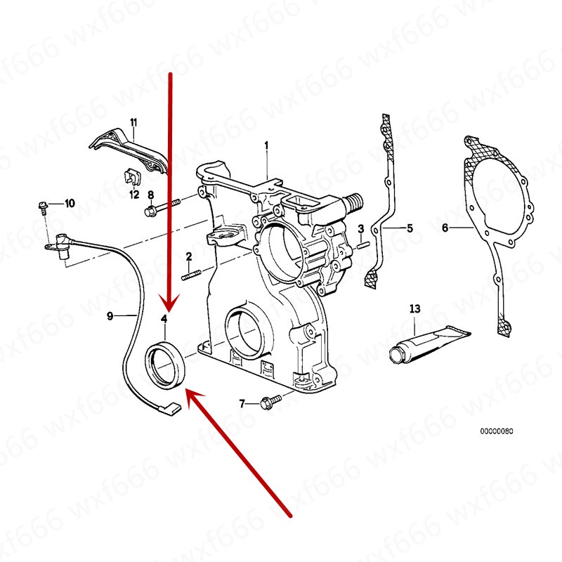 Car Engine crankshaft before oil seal 330 E90 325 X3 Z4b mw730 520 F10 F18 E34 E60 E46 E39 Sealing r