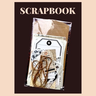 SCRAPBOOK - Material Paper &amp; Sticker กระดาษพิมพ์ลาย สำหรับตกแต่งสมุดบันทึก ไดอารี่