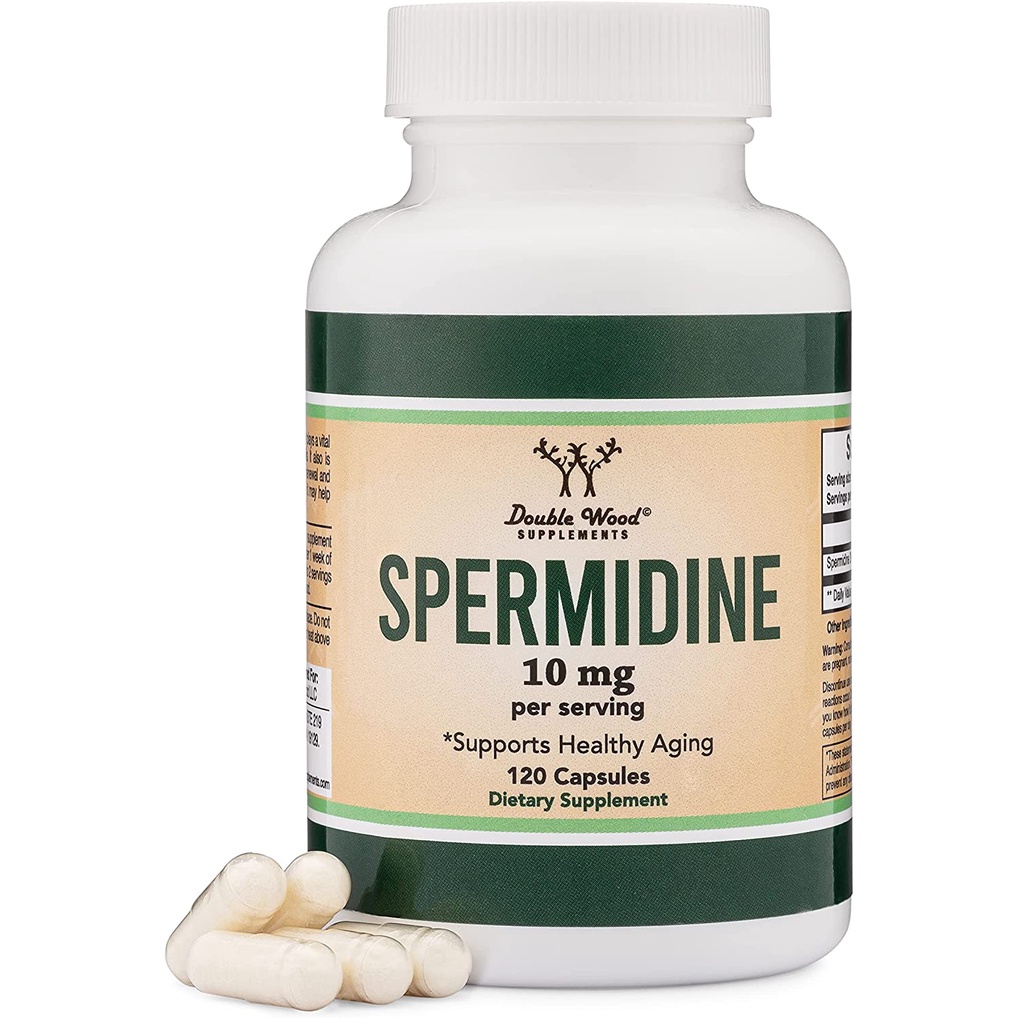 Spermidine 10 mg Double Wood (120 แคปซูล) | สเปอมิดีนจากธรรมชาติ  เสริมการดูแลเซลล์และสุขภาพองค์รวม รูปที่ 2